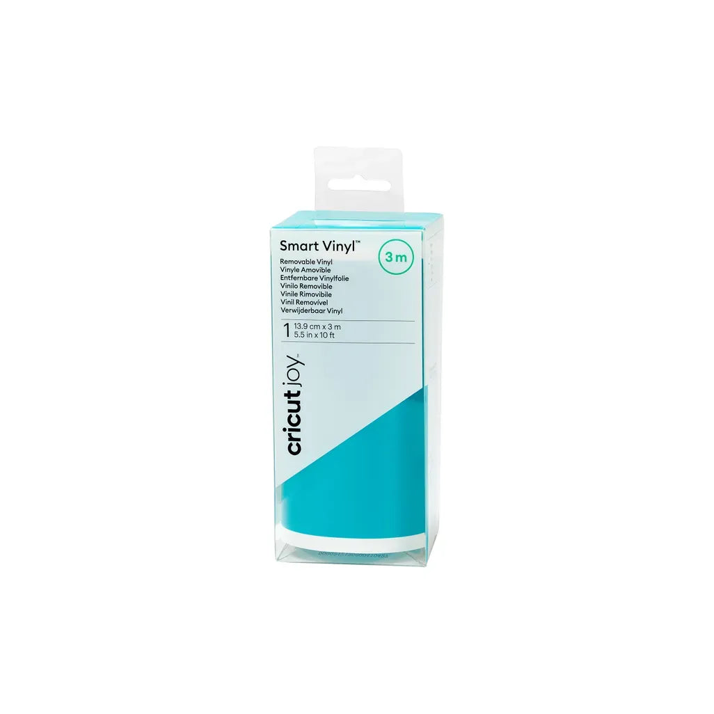 2009329 - Cricut Smart Vinyl Removable Aqua 120cm; 1 roll 5.5 in x 10 ft (13.9 cm x 3 m); Matte finish; Works without a cutting