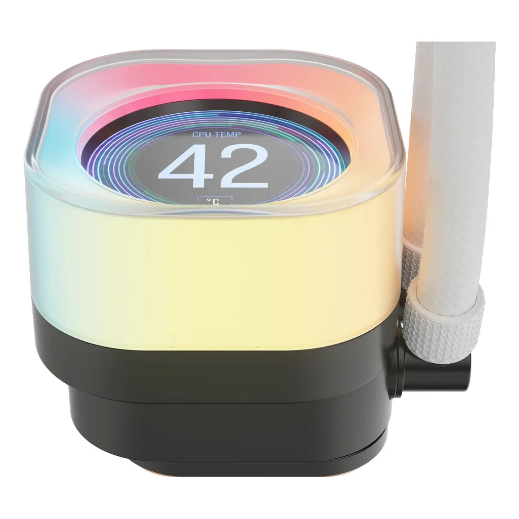 CORSAIR iCUE LINK TITAN 240 RX LCD White AIO; 240mm Radiator; Liquid CPU Cooler