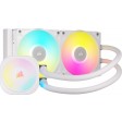 CORSAIR iCUE LINK TITAN 240 RX RGB Liquid CPU Cooler - White – RX120 RGB Fans – Fits Intel® LGA 1851/1700; AMD® AM5/AM4 – iCUE L