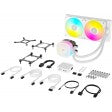 CORSAIR iCUE LINK TITAN 240 RX RGB Liquid CPU Cooler - White – RX120 RGB Fans – Fits Intel® LGA 1851/1700; AMD® AM5/AM4 – iCUE L