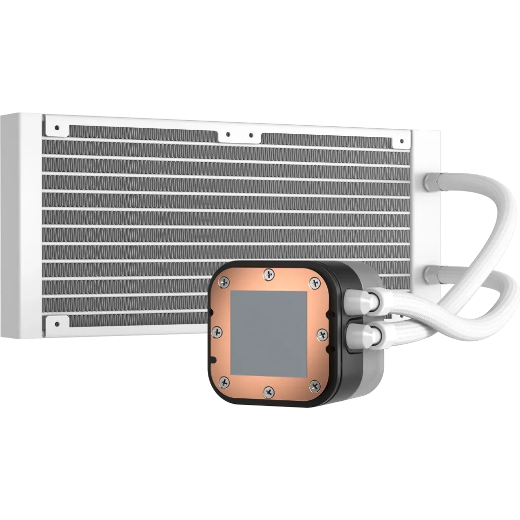 CORSAIR iCUE H100i ELITE RGB 240mm Liquid CPU Cooler - White.