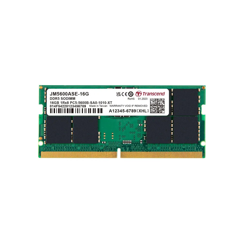TRANSCEND JET MEMORY 16GB DDR5-5600 SO-DIMM 1RX8 CL46 (2Gx8)x8