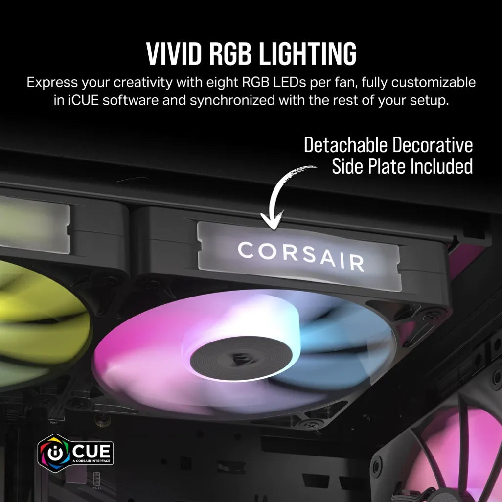 CORSAIR RX RGB Series; iCUE LINK RX120 RGB; 120mm Fan; Triple Pack