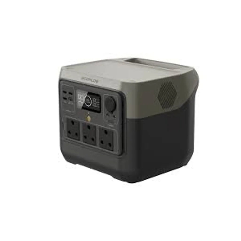 ECOFLOW RIVER 2 MAX Portable Power Station 512Wh battery 500W output 220W Solar Charger - SA Socket