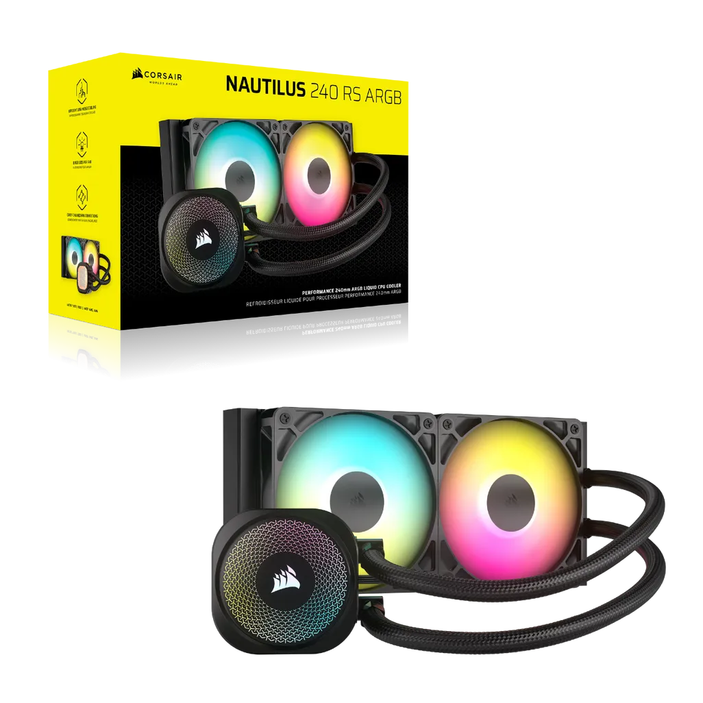 CORSAIR NAUTILUS 240 ARGB; 240mm Radiator; Liquid CPU Cooler