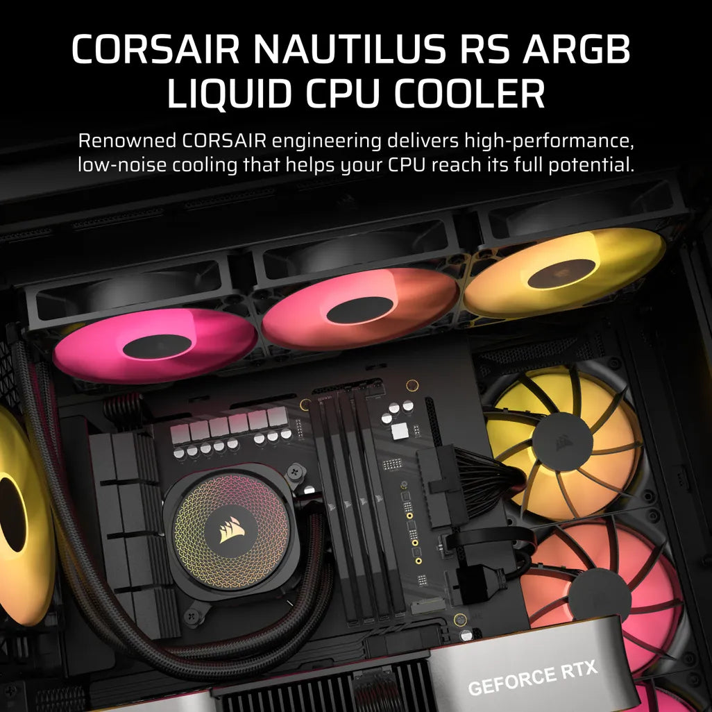 CORSAIR NAUTILUS 360 ARGB; 360mm Radiator; Liquid CPU Cooler