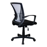 Everfurn Simone Mid Back Office Chair White Mesh Fabric Cut Foam