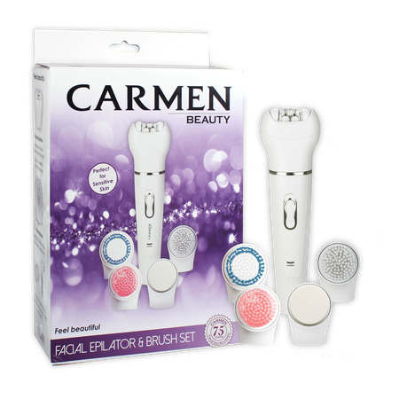 CARMEN FACIAL EPILATOR & BRUSH SET