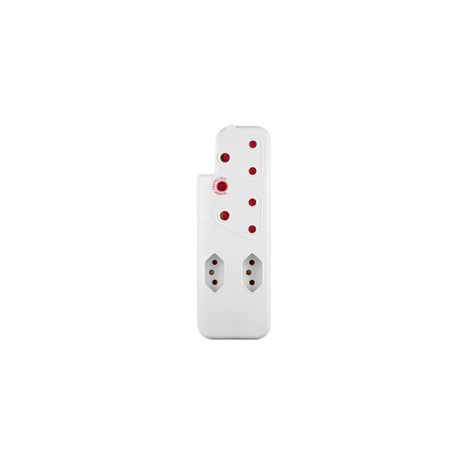 SWITCHED 3 PIN Adaptor -2x16A2X5A 3PIN Euro+Medium Surge
