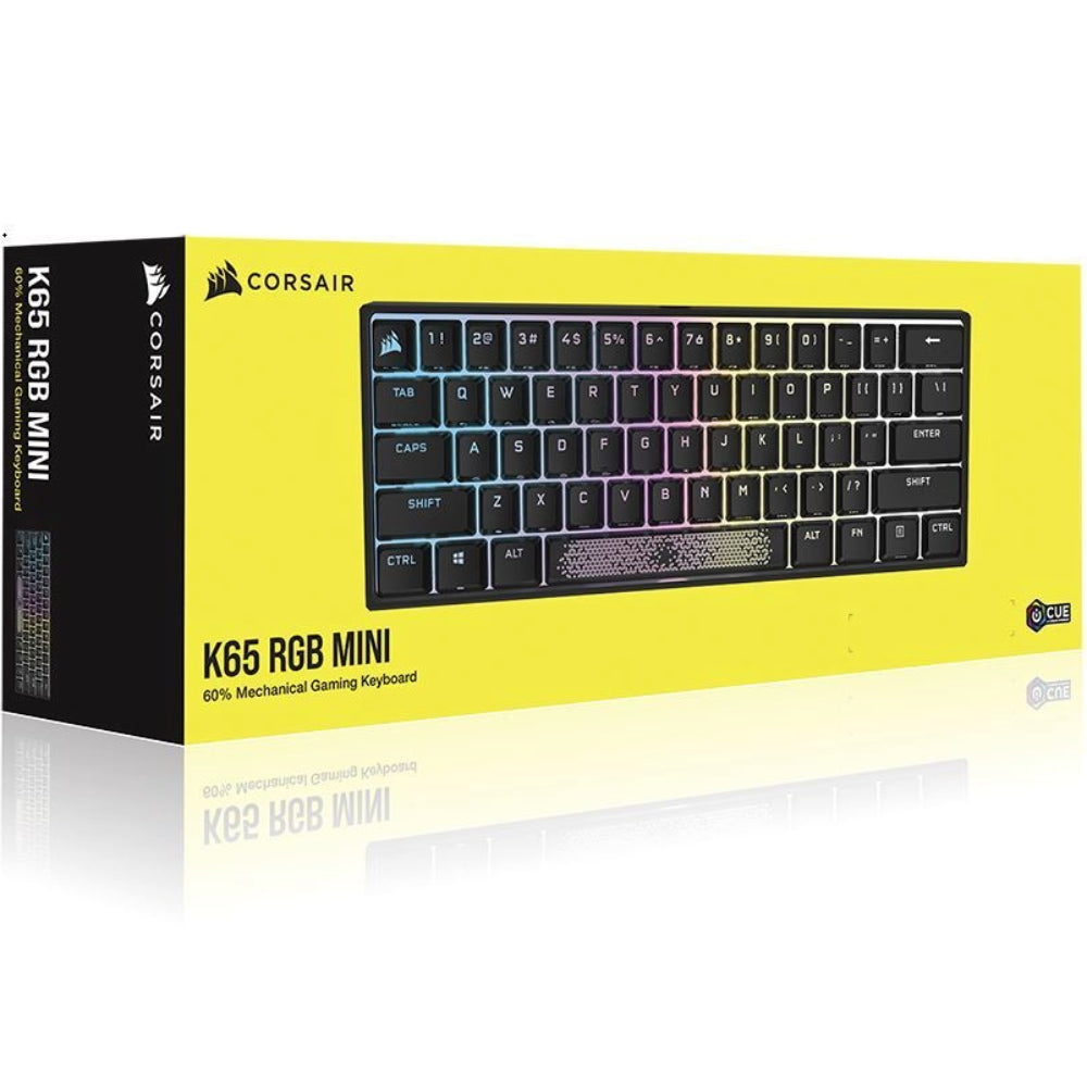 Corsair K65 Mini RGB 60%; Cherry MX speed mechanical switches