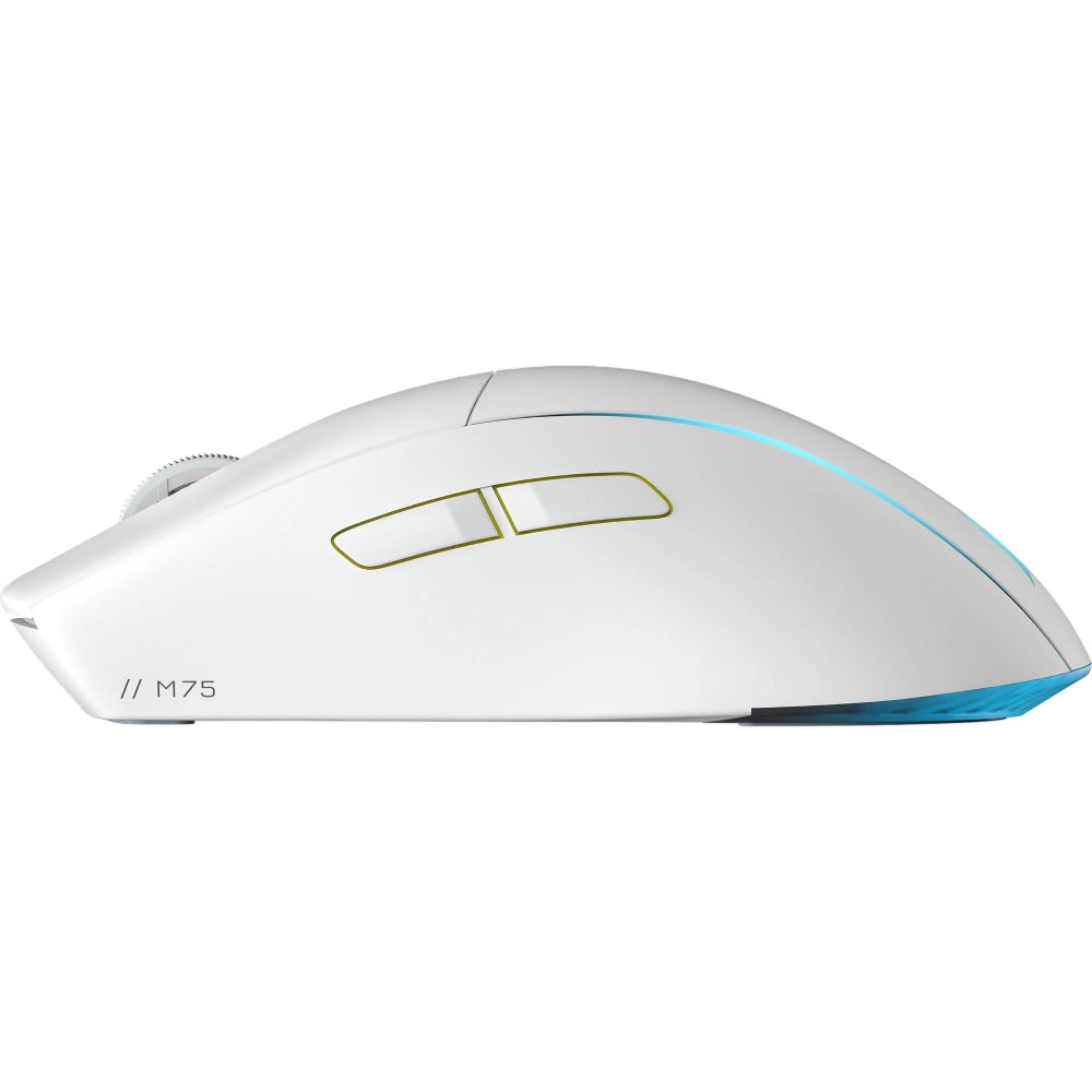Corsair M75 Wireless Lightweight RGB Gaming Mouse;Slip[stream + Bluetooth; White.