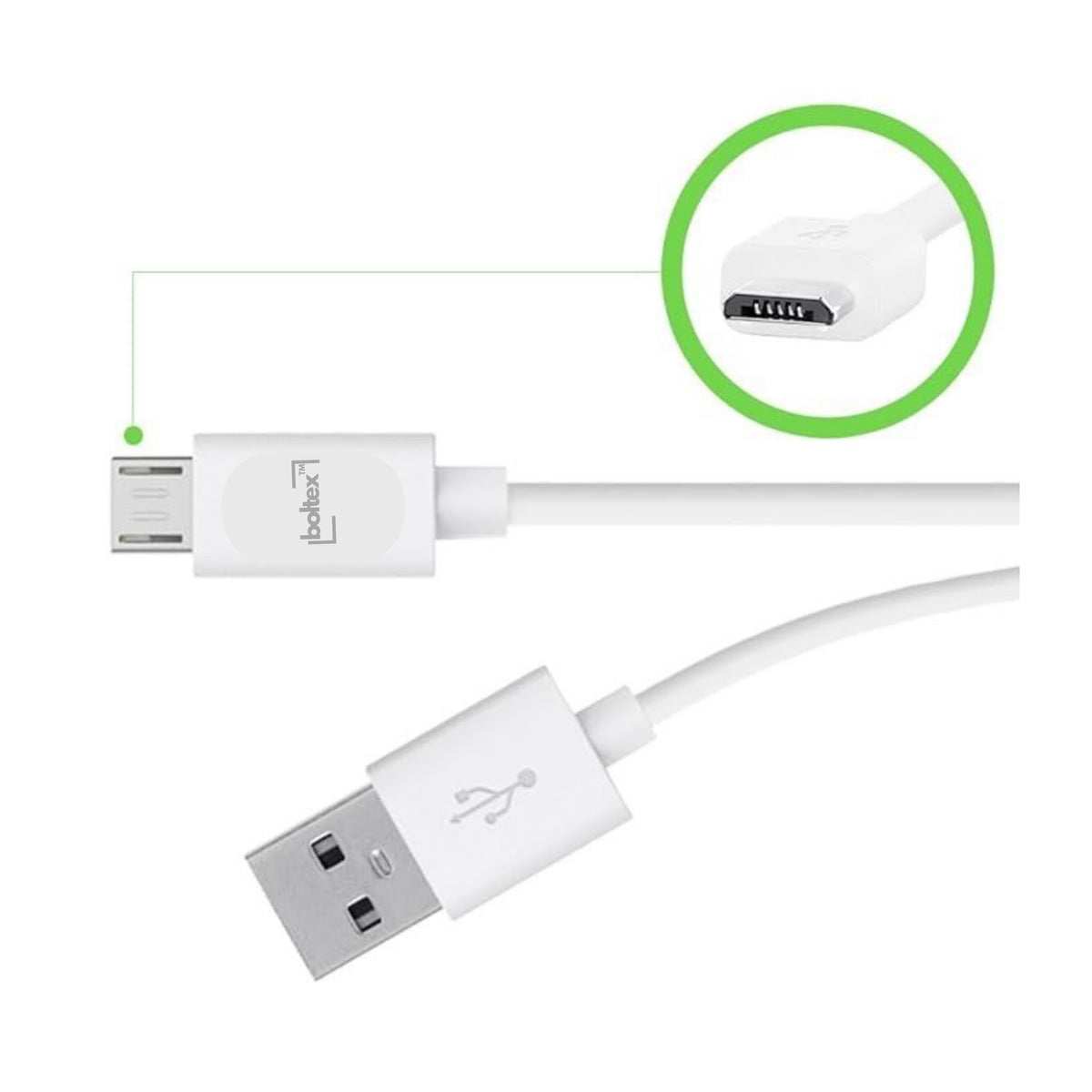 Boltex USB - Micro-USB Fast Charging Cable (4 PACK)