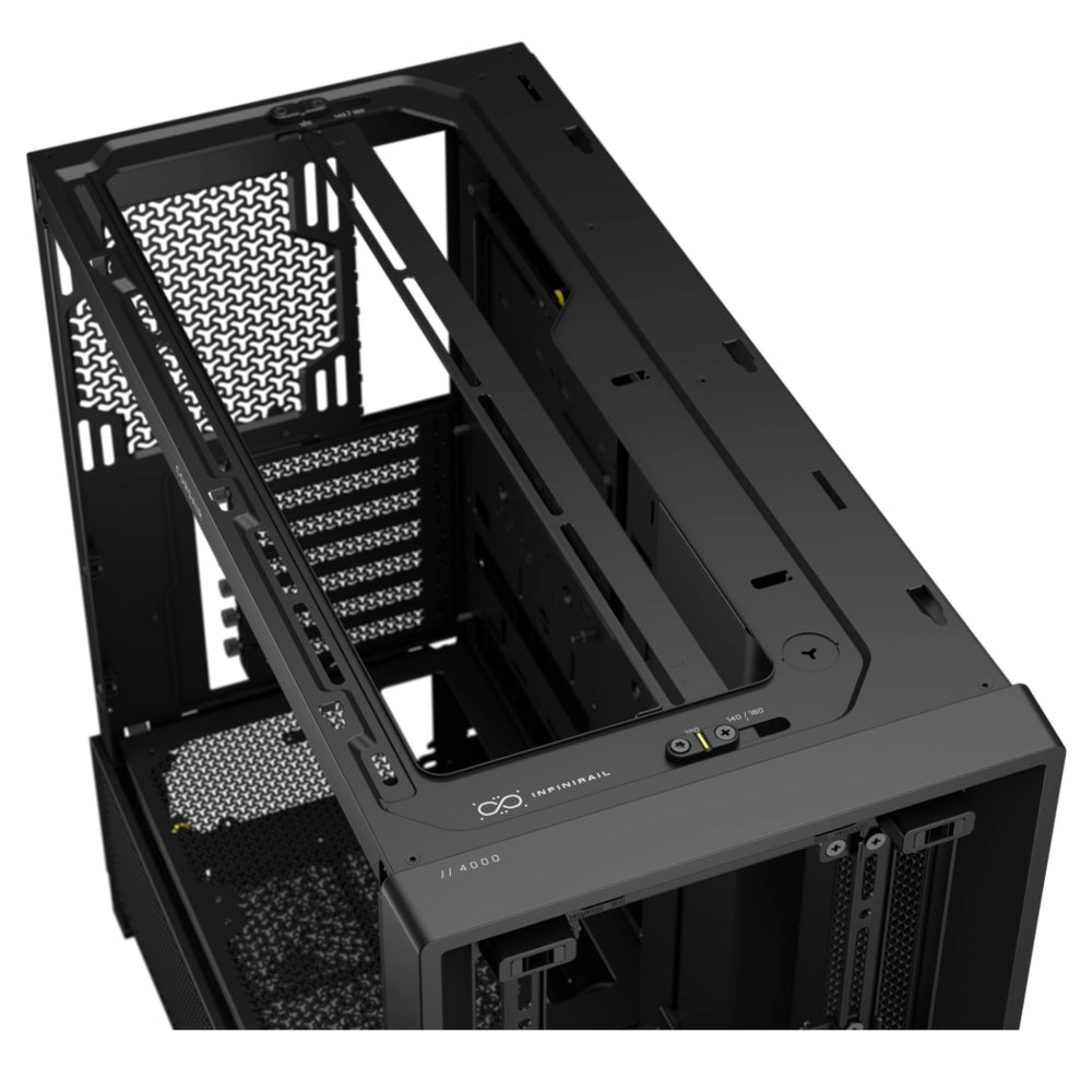 Corsair Frame 4000D Mid-Tower ATX PC Case - Black Tempered Glass Cover