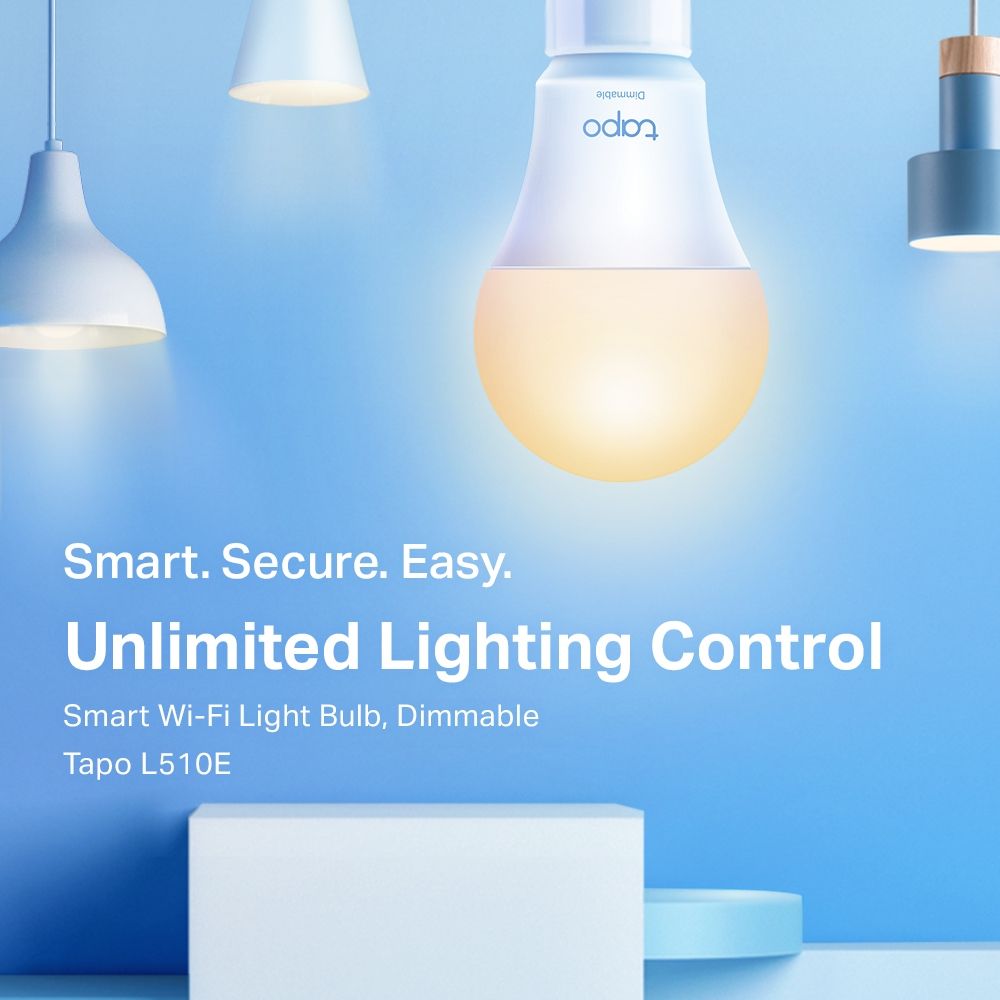 TP-Link Tapo L510E(2-Pack) Smart Wi-Fi Light Bulb Dimmable