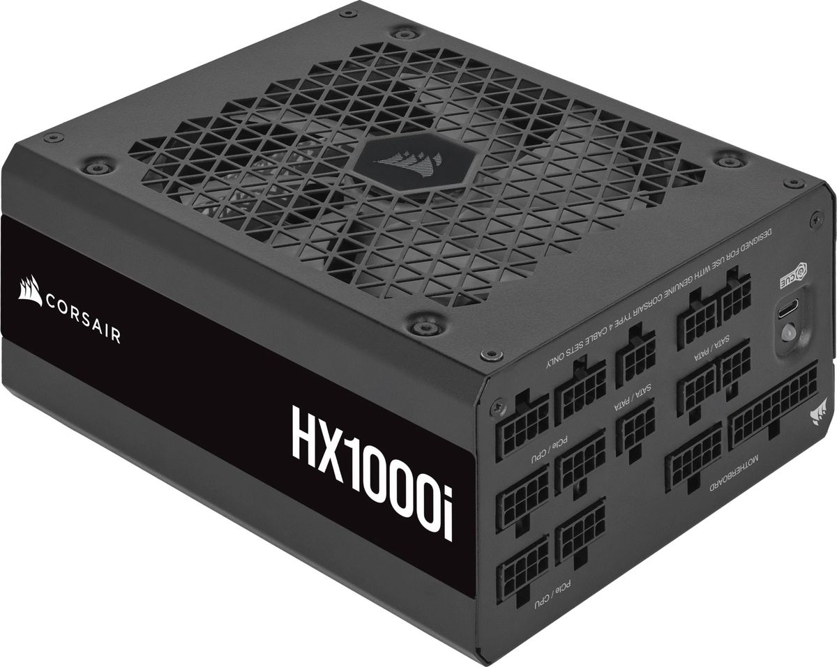 Corsair HX Series HX1000i - 1000 Watt 80 PLUS® Platinum Certified Fully Modular PSU; 10yr Warranty