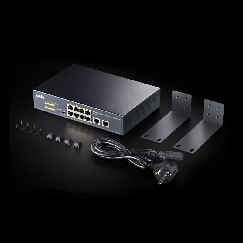 Cudy 10-Port 10/100Mbps Unmanaged PoE+ Switch 120w