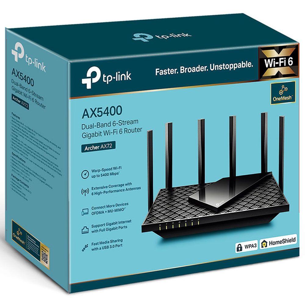 TP-Link Archer AX72 AX5400 Dual-Band Wi-Fi 6 Router