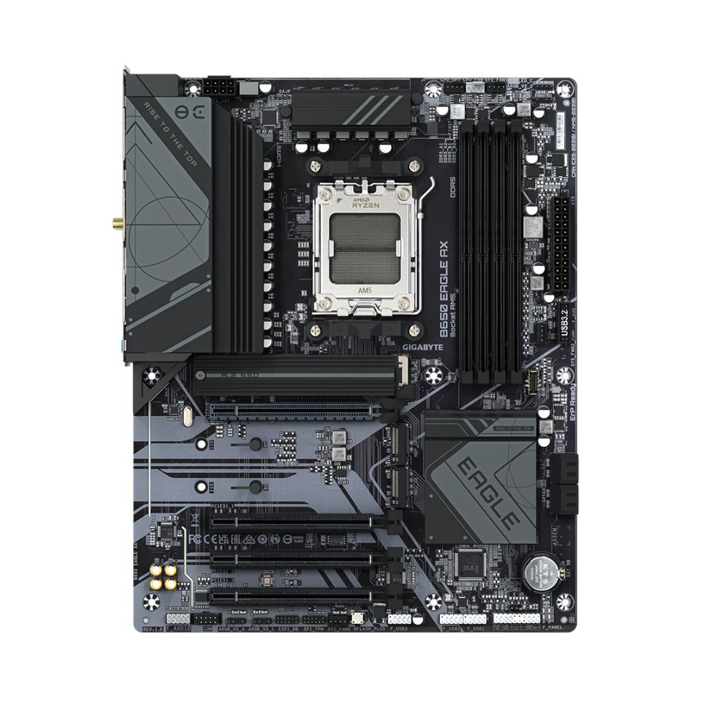 GIGABYTE AMD B650 EAGLE for 3rd/4th/5th Generation AMD Ryzen™ processors; 4x Dual DDR4; 3x M2; HDMI; DP.