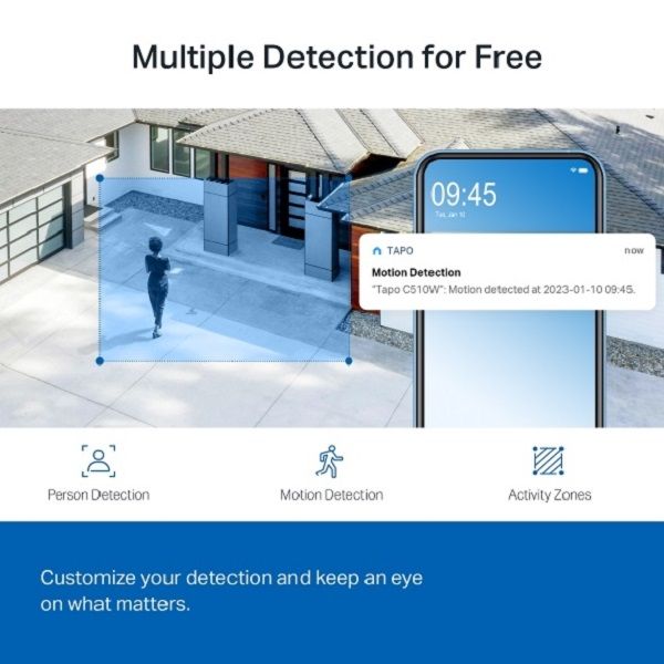 TP-Link Tapo C510W 2K Outdoor Pan/Tilt Security WiFi Camera