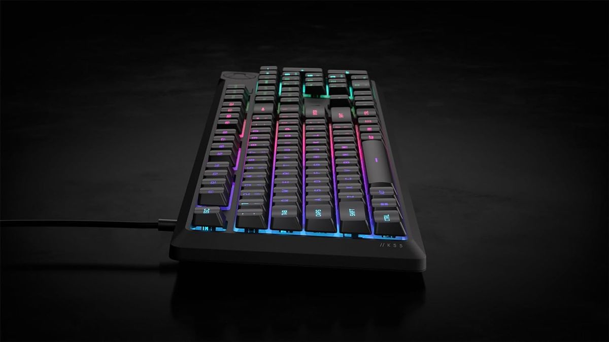 Corsair K55 CORE RGB Gaming Keyboard - Black