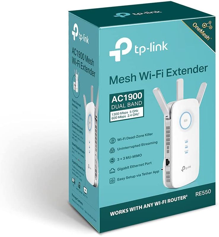TP-Link RE550 AC1900 MU-MIMO Wi-Fi Range Extender