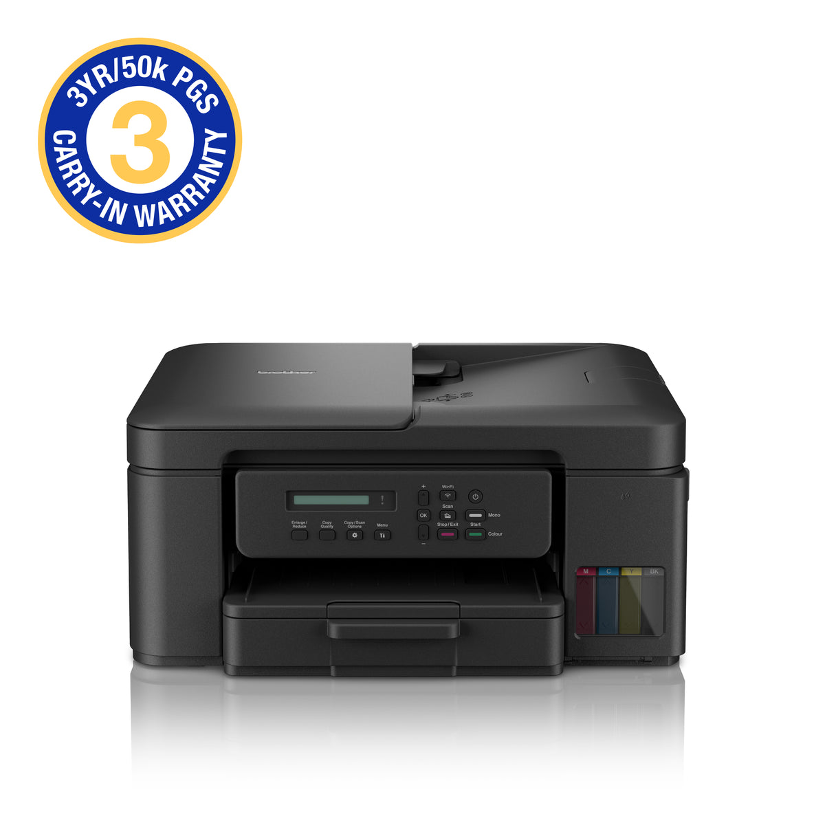 Brother DCP-T730DW 3-in-1 Ink Tank Printer with wireless networking capabilities/ duplex printing (5YR / 50 000 Page Carry In Warranty)