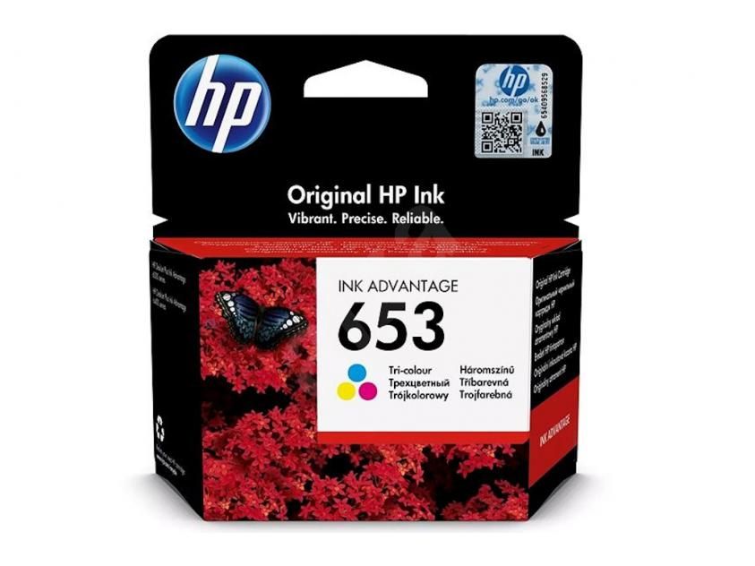 HP 653 Tri-color Original Ink Advantage Cartridge