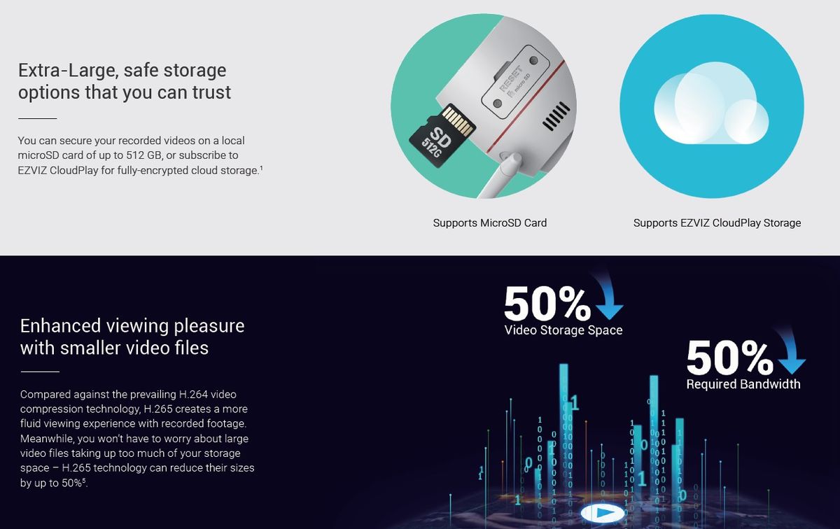 EZVIZ H3C 3K (5MP) Wi-Fi AI Colour Night Smart Home Outdoor Camera