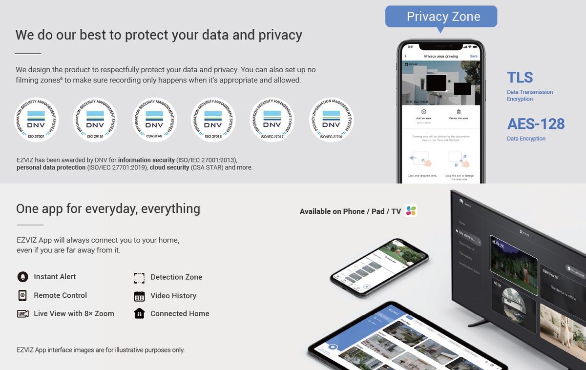 EZVIZ H3C 3K (5MP) Wi-Fi AI Colour Night Smart Home Outdoor Camera