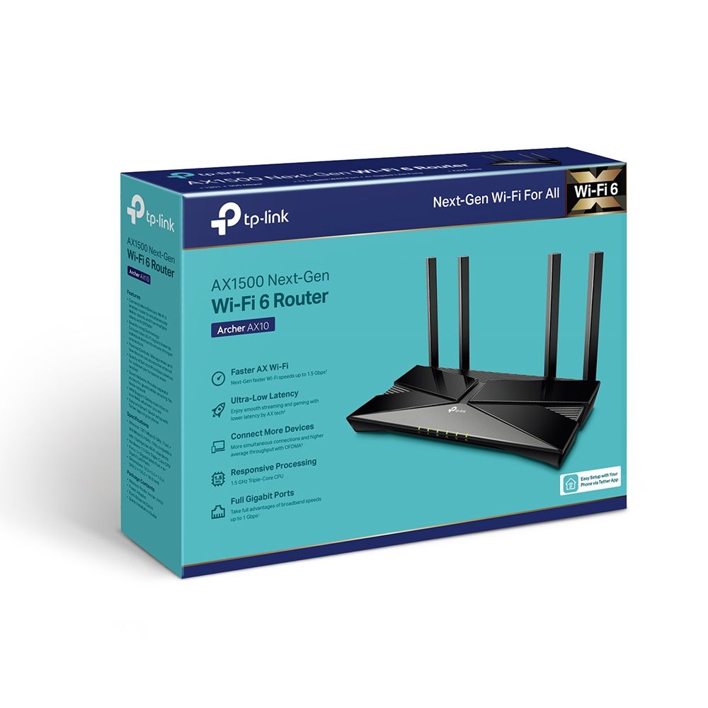 Tp-Link Archer AX10 AX1500 Wi-Fi 6 Router