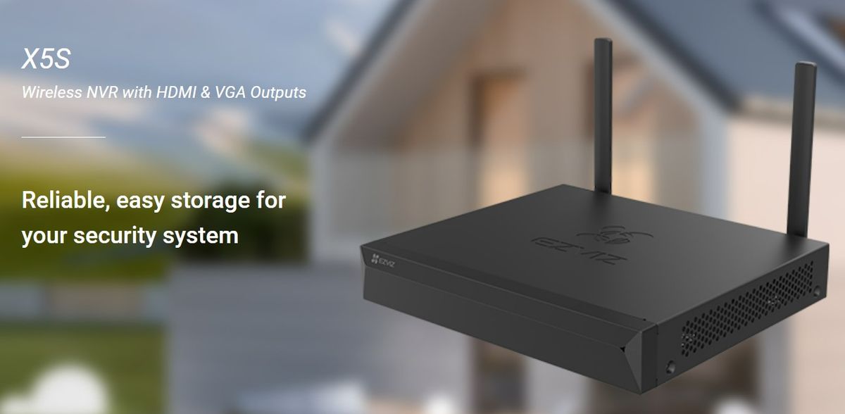 EZVIZ X5S - 8CH Wireless NVR with HDMI & VGA Output