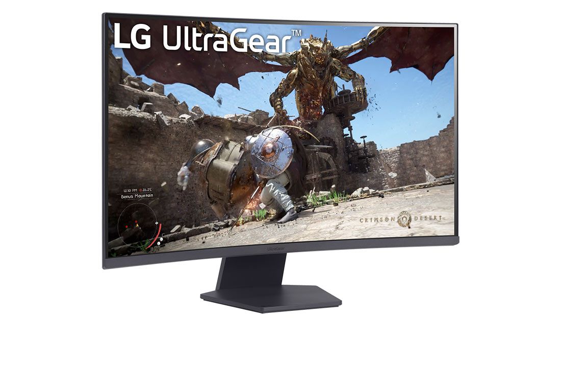 LG 32GS60QC-B 32'' UltraGear™ QHD 180Hz 1ms AMD FreeSync™ HDR10 1000R Curved Gaming Monitor; 180Hz refresh rate; 1ms (GtG) respo