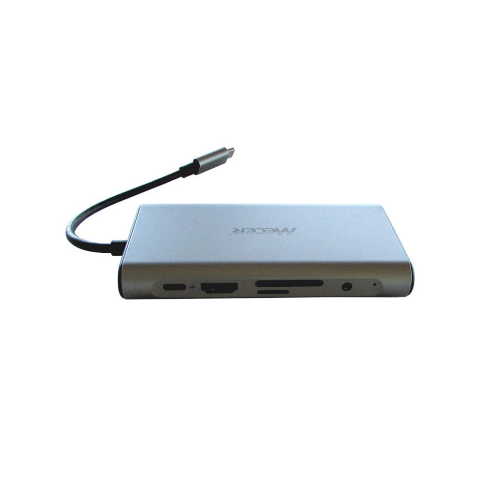 Type C Universal Docking Station W/ VGA x1/ HDMI x1/ USB3.0 x3/ TF&SD/ RJ45 x1/ Audio Jack/ PD Support up to 100W/ cable in15cm.