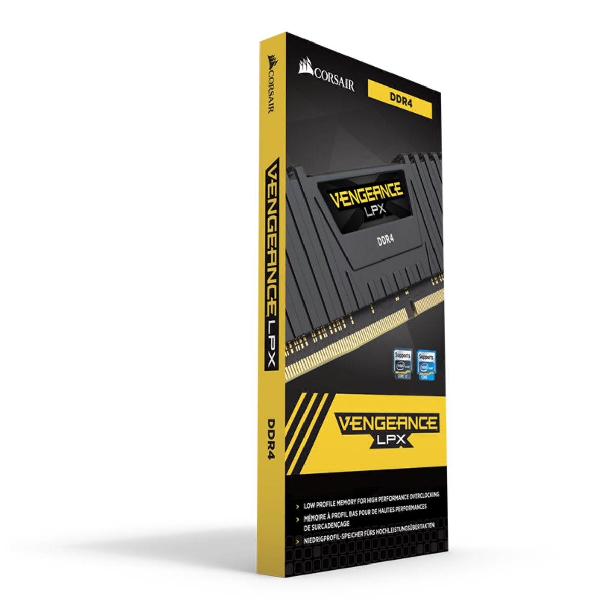 Corsair VENGEANCE® LPX 16GB (1 x 16GB) DDR4 DRAM 3000MHz C16 Memory Kit; 16-20-20-38; 1.2V; Black