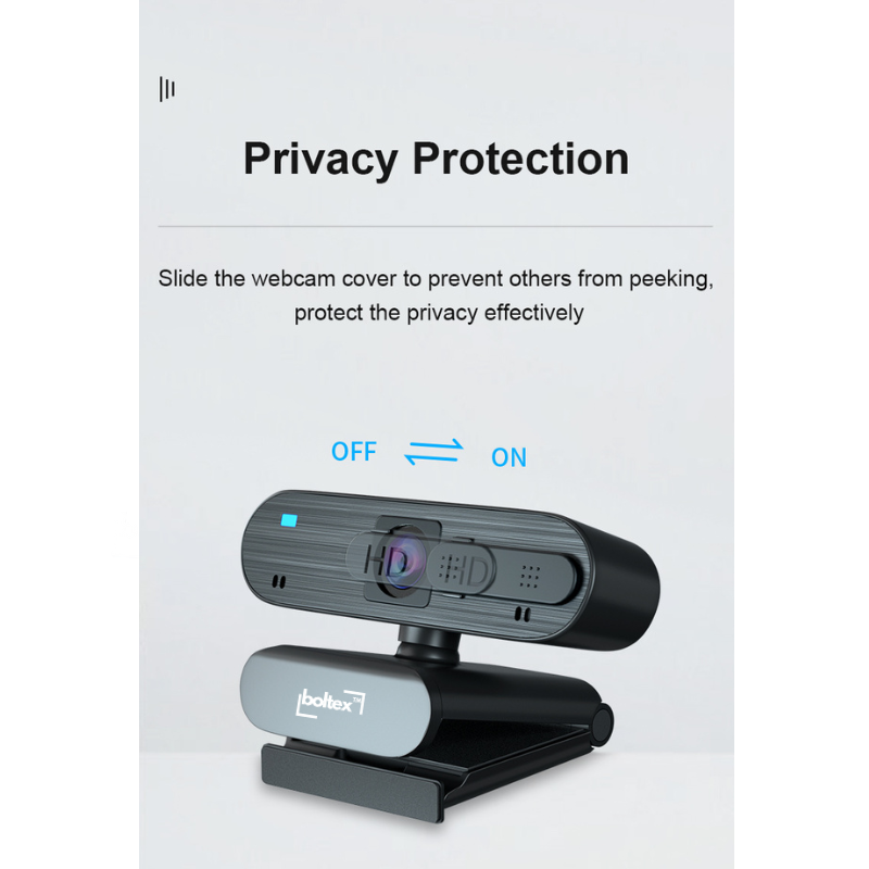 Boltex Full HD 1080p webcam with auto focus and 30 fps