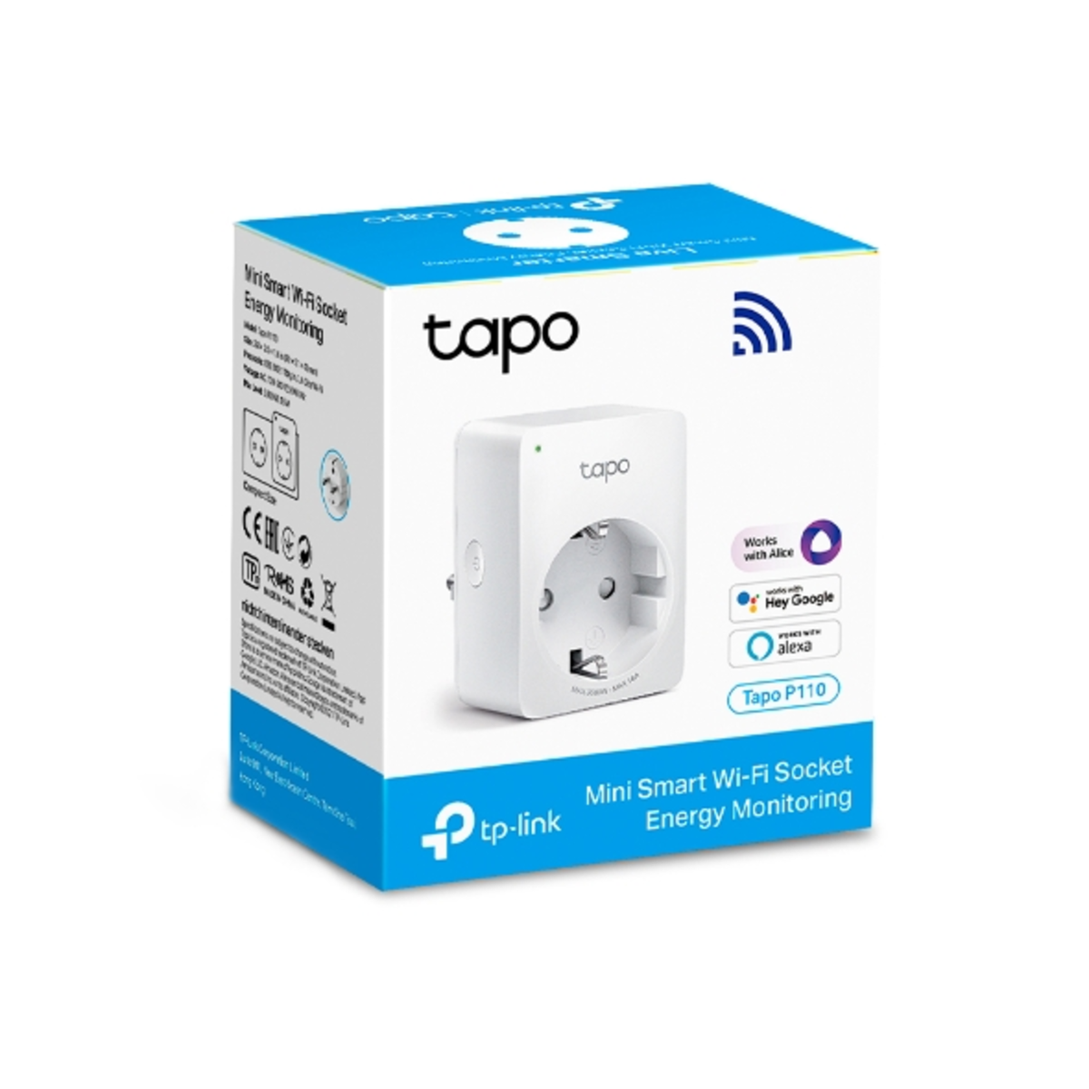 TP-Link Tapo P110 13A 2 Pin Shuco Smart Wi-Fi Plug Power Monitoring