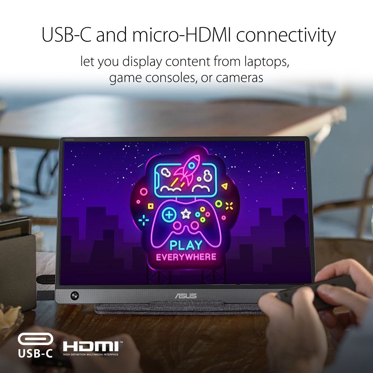 ASUS ZenScreen Go MB16AHP 15.6" FHD Portable Monitor