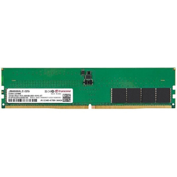 TRANSCEND JET MEMORY 32GB DDR5-4800 DIMM 2RX8 CL40 (2Gx8)x16