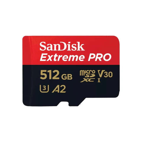 SANDISK EXTREME PRO MICROSD 512GB 4K VIDEO