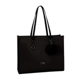 Supanova Pompom Ladies Laptop Bag Blk