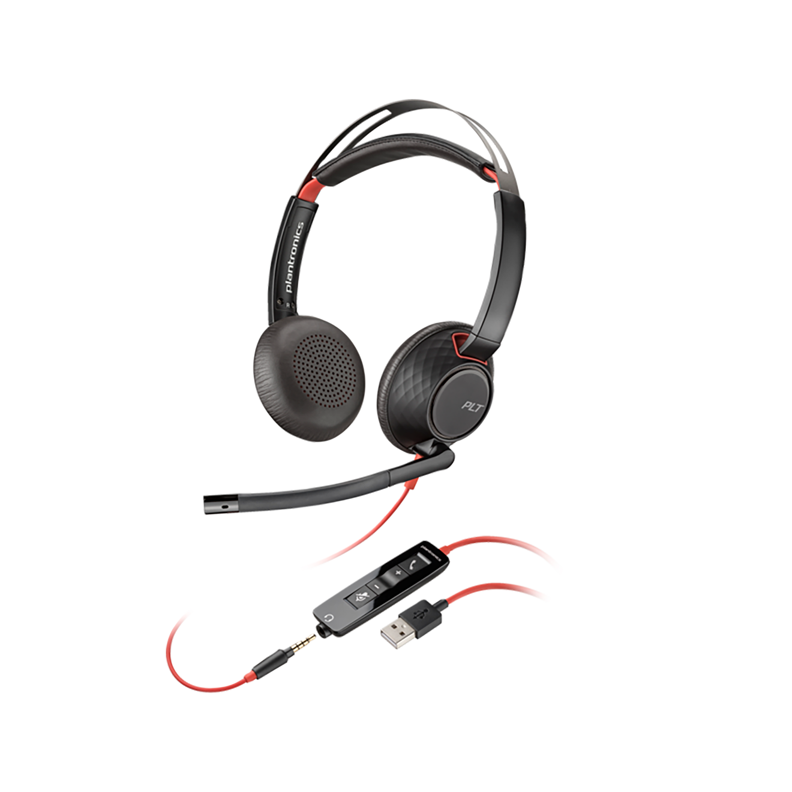 Poly Blackwire 3320 Stereo Microsoft Teams Certified USB-C Headset +USB-C/A Adapter-0