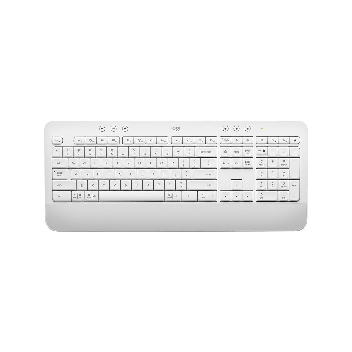 LOGITECH K650 SIGNATURE WIRELESS BT KEYBOARD WITH PALM REST OFF WHITE-0