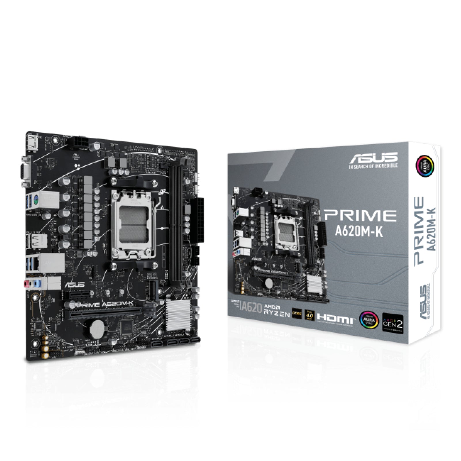 Asus AMD A620 Ryzen AM5 Micro-ATX Prime Motherboard-0