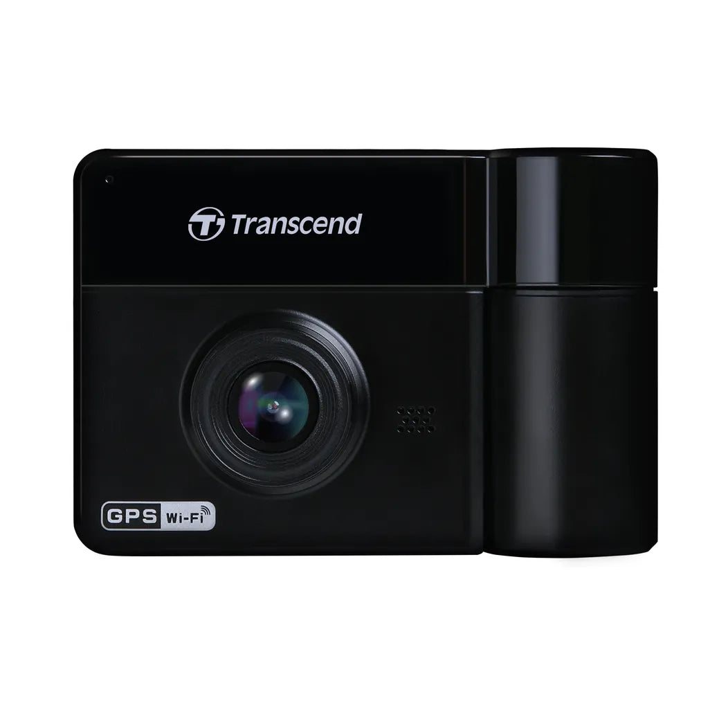 TRANSCEND DRIVEPRO 550 (MODEL B) DUAL LENS DASH CAM WITH 128GB MICROSD CARD