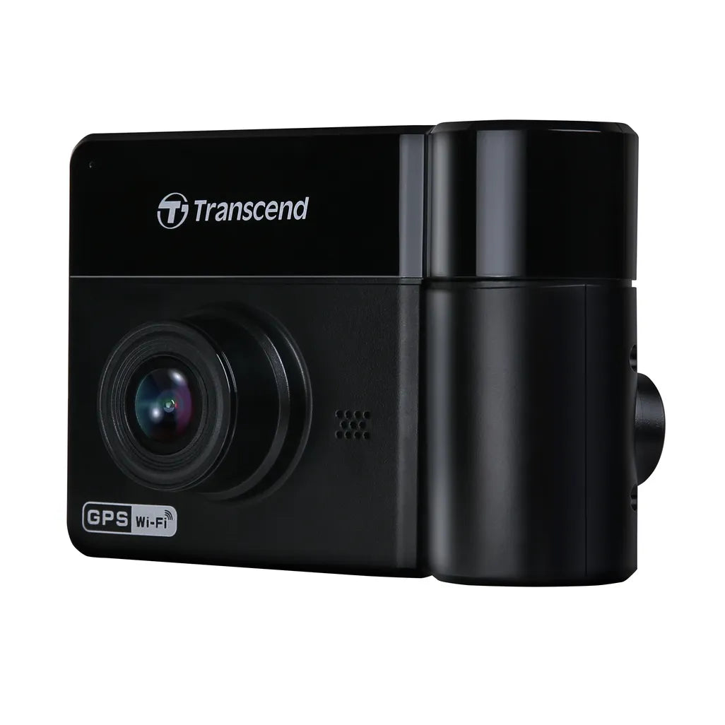 TRANSCEND DRIVEPRO 550 (MODEL B) DUAL LENS DASH CAM WITH 128GB MICROSD CARD