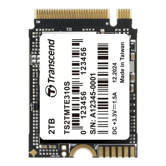 Transcend 2 TB MTE310S PCI-E GEN 4x4 M.2 2230 SSD 3D NAND - 5000 MB/s Read 4000 MB/s Write - 1200 TBW