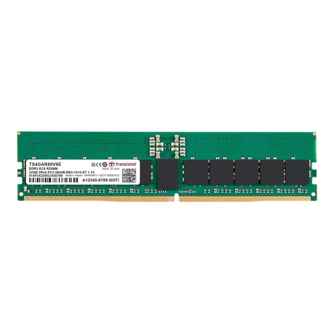 TRANSCEND 32GB DDR5-5600 REG-DIMM CL46 2Rx8 (2Gx8) x 20
