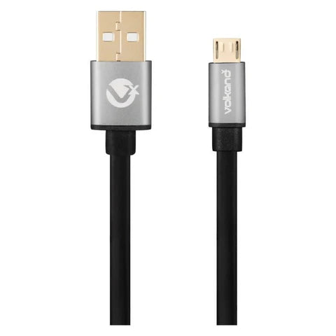 VolkanoX Couple series Micro USB premium twin pack 1meter charge/data cable - black