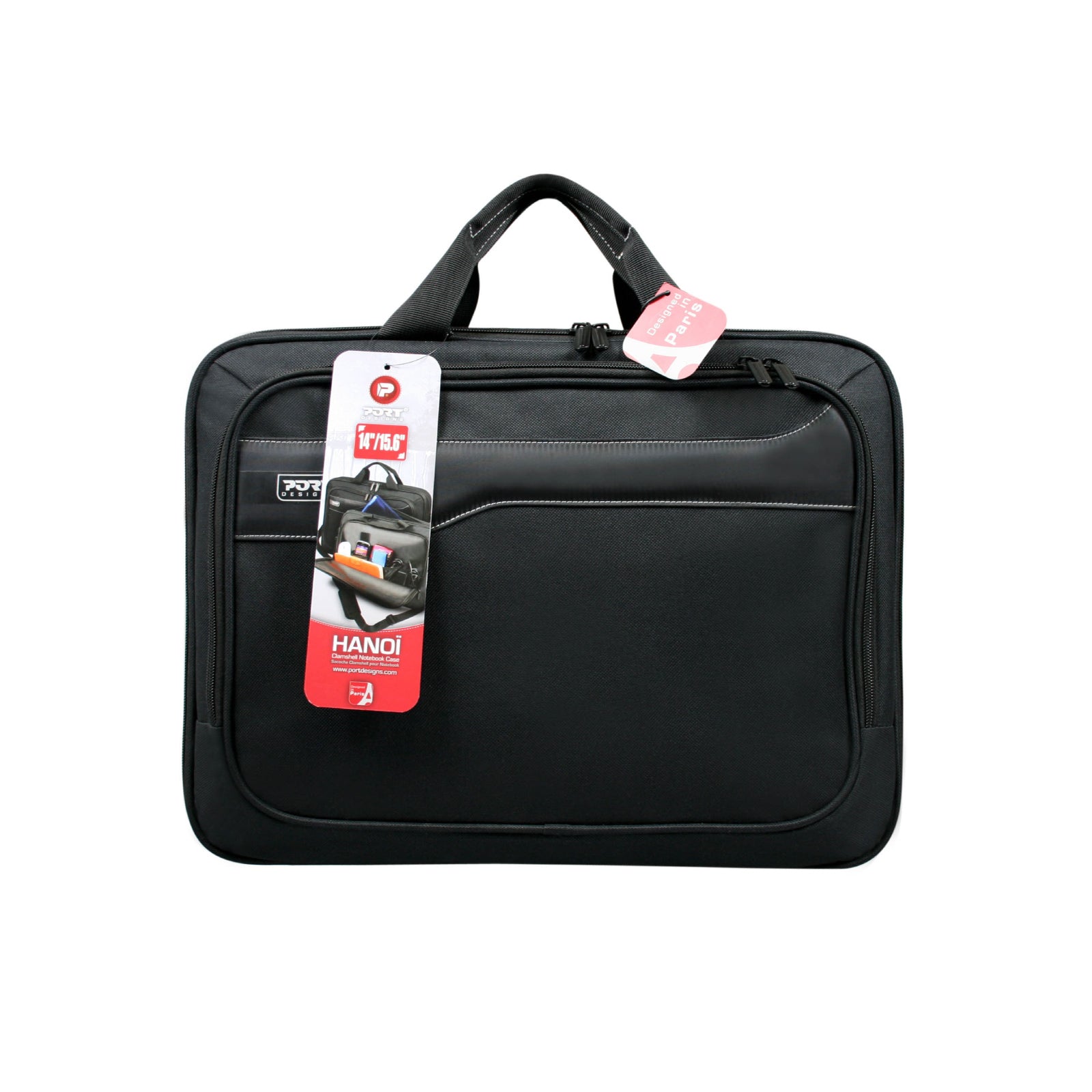 PORT HANOI II - CLAMSHELL - 15.6 INCH - BLACK-0