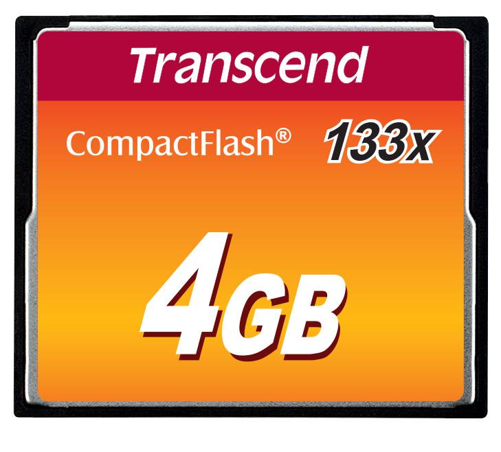 Transcend 4GB 133X Compact Flash Card